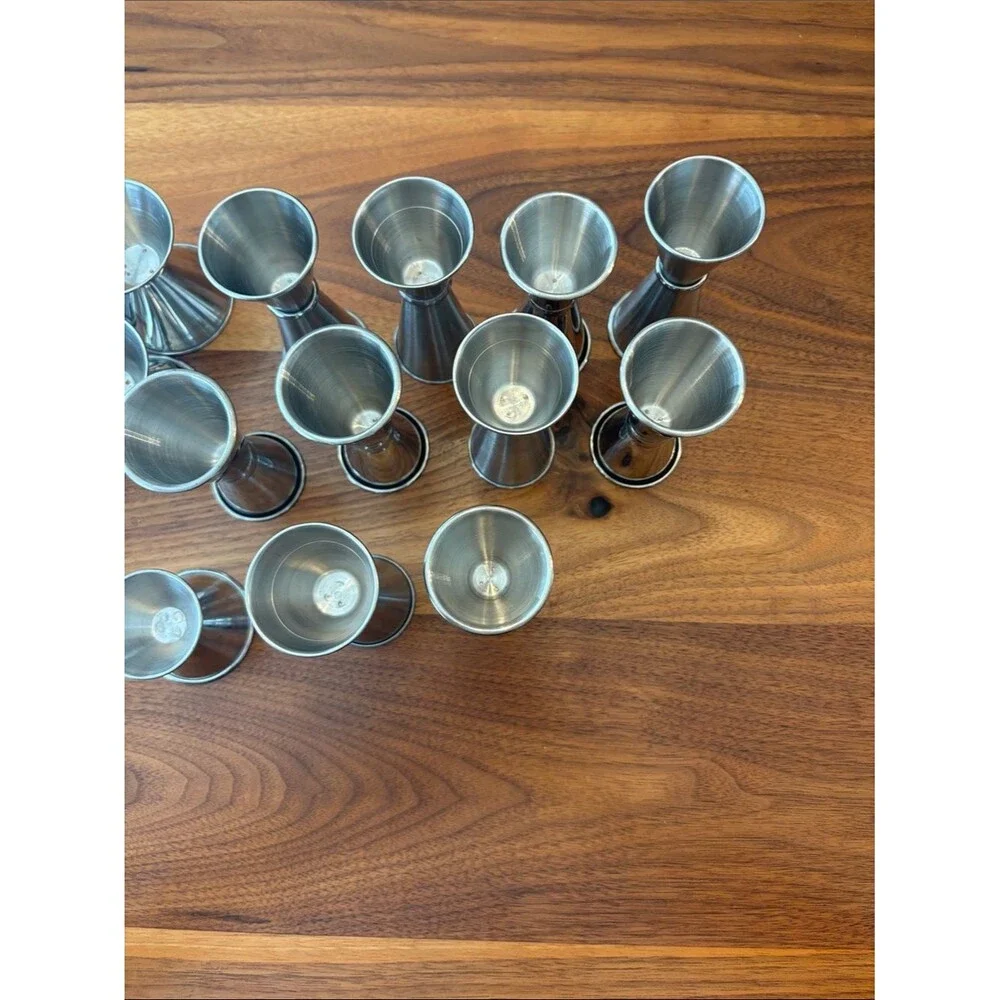 Bar Alcohol Pouring Jiggers for Cocktails Restaurant Set of 15 Many Sizes